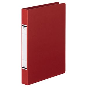 （まとめ） TANOSEE Oリングファイル（紙表紙） A4タテ 2穴 220枚収容 背幅36mm 赤 1冊 【×30セット】 - 拡大画像