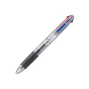 （まとめ） TANOSEE ノック式油性3色ボールペン（なめらかインク） 0.7mm 1本 【×20セット】 - 拡大画像