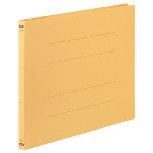 （まとめ） TANOSEE フラットファイル（NS） A4ヨコ 150枚収容 背幅18mm 黄 1パック（3冊） 【×30セット】 - 拡大画像