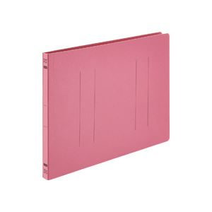 （まとめ） TANOSEE フラットファイルE A4ヨコ 150枚収容 背幅18mm ピンク 1パック（10冊） 【×10セット】 - 拡大画像