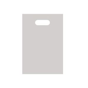 (まとめ) TANOSEE ポリエチレン手提げ袋 小判抜き ソフトタイプ S ヨコ200×タテ300×厚さ0.04mm シルバー 1パック(50枚) 【×15セット】 商品画像
