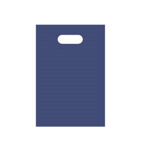 (まとめ) TANOSEE ポリエチレン手提げ袋 小判抜き ソフトタイプ S ヨコ200×タテ300×厚さ0.04mm ネイビー 1パック(50枚) 【×15セット】 商品画像