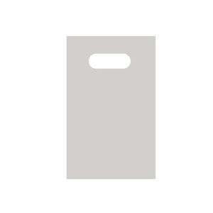 (まとめ) TANOSEE ポリエチレン手提げ袋 小判抜き ソフトタイプ SS ヨコ160×タテ250×厚さ0.04mm シルバー 1パック(50枚) 【×15セット】 商品画像