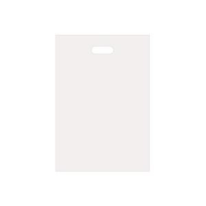 (まとめ) TANOSEE ポリエチレン手提げ袋 小判抜き ハードタイプ L ヨコ300×タテ440×厚さ0.045mm ホワイト 1パック(50枚) 【×10セット】 商品画像