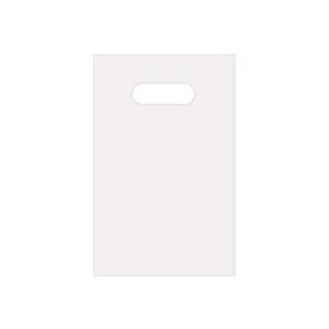 (まとめ) TANOSEE ポリエチレン手提げ袋 小判抜き ハードタイプ SS ヨコ160×タテ250×厚さ0.04mm ホワイト 1パック(50枚) 【×15セット】 商品画像
