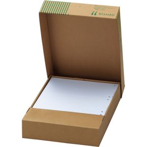 （まとめ） TANOSEE マルチプリンター帳票（FSC森林認証紙） A4白紙 2穴 1箱（500枚） 【×2セット】 - 拡大画像
