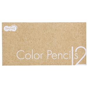 （まとめ） TANOSEE 色鉛筆 12色（各色1本） 1セット 【×10セット】 - 拡大画像