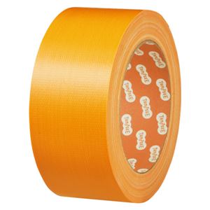 （まとめ） TANOSEE 布テープ（カラー） 50mm×25m 黄 1巻 【×15セット】 - 拡大画像