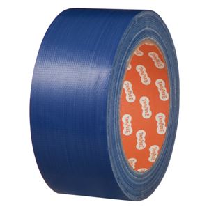 （まとめ） TANOSEE 布テープ（カラー） 50mm×25m 青 1巻 【×15セット】 - 拡大画像