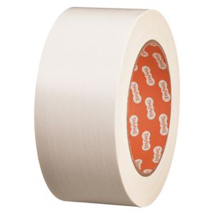 （まとめ） TANOSEE 布テープ（カラー） 50mm×25m 白 1巻 【×15セット】 - 拡大画像