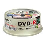 （まとめ） TDK 録画用DVD-R 120分 1-16倍速 ホワイトワイドプリンターブル スピンドルケース DR120DPWC30PUE 1パック（30枚） 【×2セット】