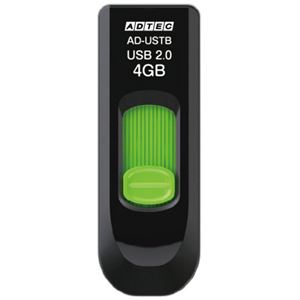 (まとめ) アドテック USB2.0 スライド式フラッシュメモリ 4GB AD-USTB4G-U2T 1個 【×5セット】 商品画像