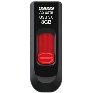 (まとめ) アドテック USB3.0 スライド式フラッシュメモリ 8GB AD-USTB8G-U3T 1個 【×3セット】 商品画像