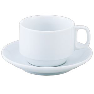 （まとめ） いちがま スタッキングコーヒー碗皿 1セット（6客） 【×2セット】 - 拡大画像