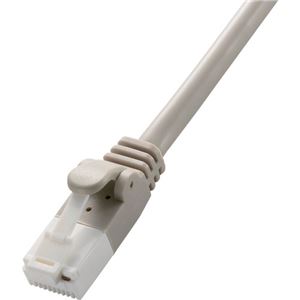 （まとめ） エレコム Cat6対応ツメ折れ防止LANケーブル ライトグレー 5m LD-GPT／LG5／RS 1本 【×5セット】