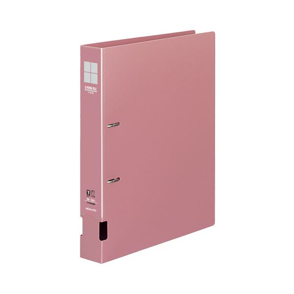 （まとめ） コクヨ DリングファイルS型 再生PP表紙 A4タテ 2穴 300枚収容 背幅45mm ピンク フ-FD430P 1冊 (×10セット) b04