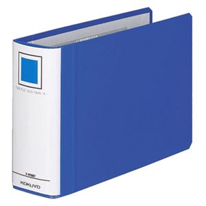 （まとめ） コクヨ チューブファイル（エコツインR） A5ヨコ 500枚収容 背幅65mm 青 フ-RT657B 1冊 【×5セット】 - 拡大画像