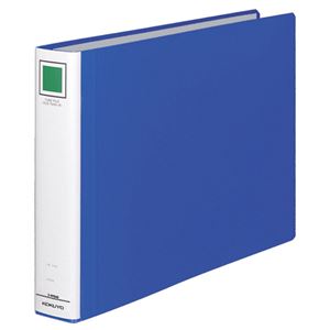 （まとめ） コクヨ チューブファイル（エコツインR） B4ヨコ 400枚収容 背幅55mm 青 フ-RT649B 1冊 【×5セット】 - 拡大画像