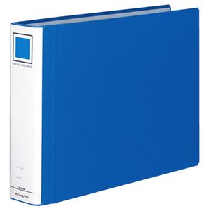（まとめ） コクヨ チューブファイル（エコツインR） B4ヨコ 500枚収容 背幅65mm 青 フ-RT659B 1冊 【×5セット】 - 拡大画像