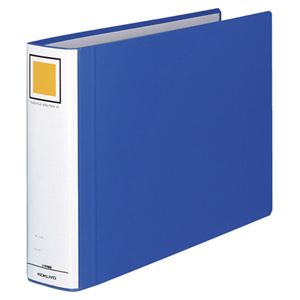 （まとめ） コクヨ チューブファイル（エコツインR） B4ヨコ 600枚収容 背幅75mm 青 フ-RT669B 1冊 【×4セット】 - 拡大画像