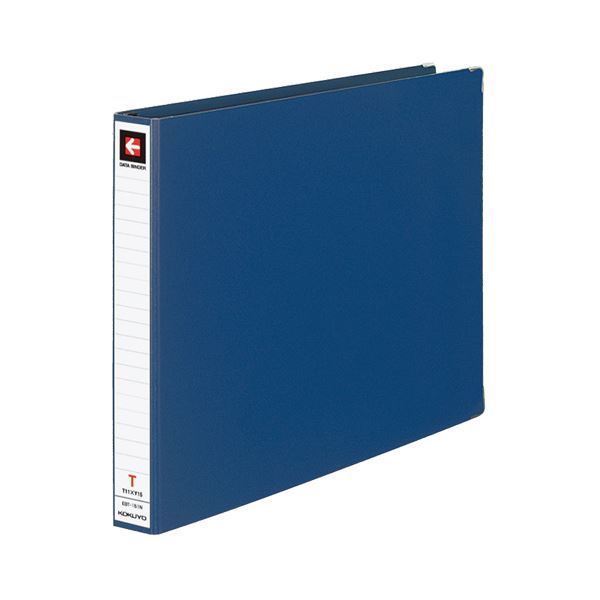 (まとめ) コクヨ データバインダーT(バースト用・レギュラータイプ) T11×Y15 22穴 280枚収容 藍 EBT-151NA 1冊 (×10セット) b04
