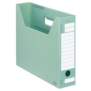 （まとめ） コクヨ ファイルボックス-FS（Dタイプ） A4ヨコ 背幅75mm 緑 A4-SFD-G 1セット（5冊） 【×4セット】 - 拡大画像