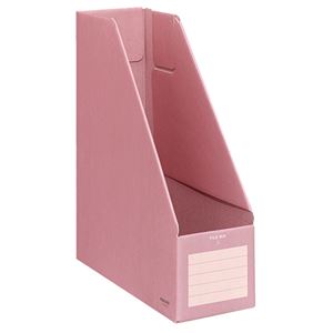 （まとめ） コクヨ ファイルボックスS A4タテ 背幅102mm ピンク フ-E450P 1冊 【×20セット】 - 拡大画像