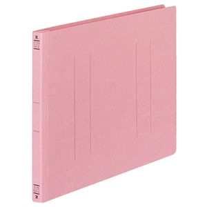 （まとめ） コクヨ フラットファイルV（樹脂製とじ具） A4ヨコ 150枚収容 背幅18mm ピンク フ-V15P 1パック（10冊） 【×5セット】 - 拡大画像