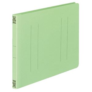 （まとめ） コクヨ フラットファイルV（樹脂製とじ具） B5ヨコ 150枚収容 背幅18mm 緑 フ-V16G 1パック（10冊） 【×5セット】 - 拡大画像