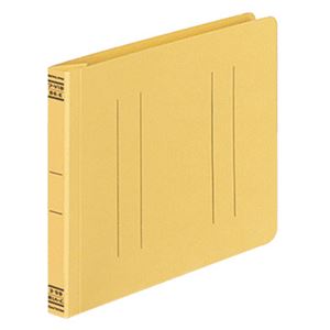 （まとめ） コクヨ フラットファイルV（樹脂製とじ具） B6ヨコ 150枚収容 背幅18mm 黄 フ-V18Y 1パック（10冊） 【×5セット】 - 拡大画像