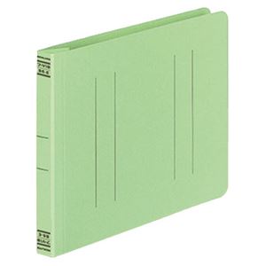 （まとめ） コクヨ フラットファイルV（樹脂製とじ具） B6ヨコ 150枚収容 背幅18mm 緑 フ-V18G 1パック（10冊） 【×5セット】 - 拡大画像