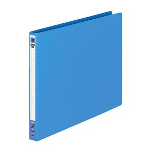 （まとめ） コクヨ レターファイル（色厚板紙） A4ヨコ 120枚収容 背幅20mm 青 フ-555B 1冊 【×15セット】 - 拡大画像
