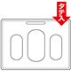 （まとめ） コクヨ 吊り下げ名札セット（リール式・ハードケース）（アイドプラス） ID・ICカード用 赤 ナフ-R280R 1個 【×10セット】 - 縮小画像3