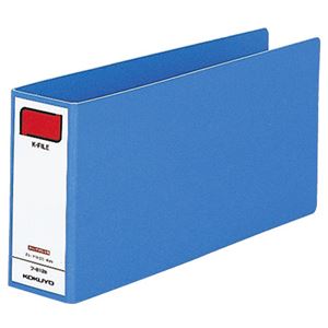 （まとめ） コクヨ 統一伝票用Kファイル T5×Y11 2穴 400枚収容 背幅52mm 青 フ-812B 1冊 【×10セット】 - 拡大画像