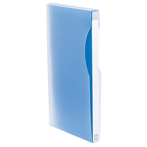 （まとめ） サンワサプライ CD・DVDファイル 24枚収納 ブルー FCD-2402BL 1個 【×10セット】
