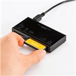 （まとめ） サンワサプライ USB2.0 カードリーダー ブラック ADR-ML18BK 1個 【×2セット】