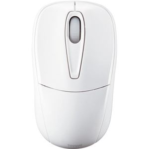 (まとめ) サンワサプライ 静音ワイヤレスマウス 2ボタン ホワイト MA-WH123W 1個 【×2セット】 商品画像