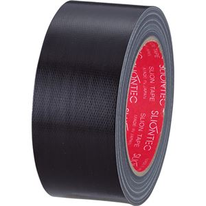 （まとめ） スリオンテック カラー布テープ 50mm×25m 黒 343702BK 1巻 【×15セット】 - 拡大画像
