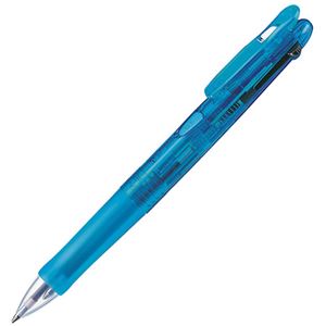 （まとめ） ゼブラ 多色油性ボールペン クリップ-オンG 3C 0.7mm （軸色 ライトブルー） B3A3-LB 1本 【×15セット】 - 拡大画像