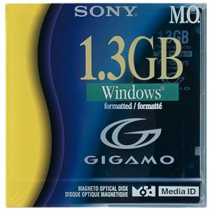 （まとめ） ソニー 3.5型MOディスク GIGAMO 1.3GB Windowsフォーマット EDM-G13CDF 1枚 【×4セット】