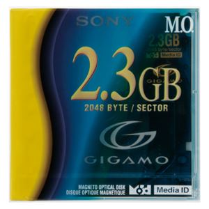 （まとめ） ソニー 3.5型MOディスク GIGAMO 2.3GB アンフォーマット EDMG23C 1枚 【×2セット】