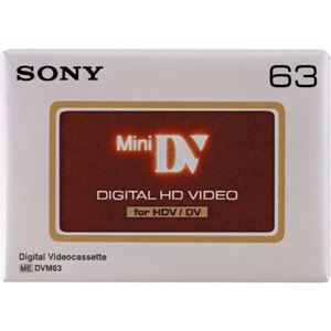 （まとめ） ソニー HDV用ミニDVカセット 標準63分 DVM63HD 1巻 【×4セット】 - 拡大画像