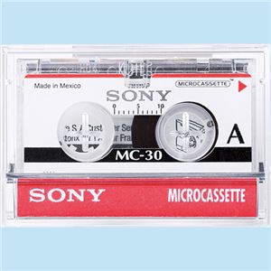（まとめ） ソニー マイクロカセットテープ 30分 MC-30B 1巻 【×15セット】 - 拡大画像