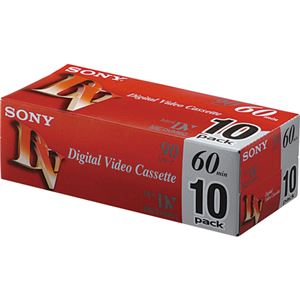 （まとめ） ソニー ミニDVカセット 標準60分 10DVM60R3 1パック（10巻） 【×2セット】 - 拡大画像