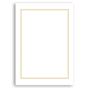 （まとめ） タカ印 OA辞令用紙 三重枠 B5 9-1400 1冊（20枚） 【×20セット】 - 拡大画像