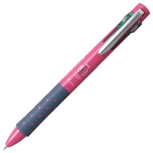 （まとめ） トンボ鉛筆 4色油性ボールペン リポータースマート4 0.5mm （軸色 ピンク） BC-FRLE82 1本 【×15セット】 - 拡大画像