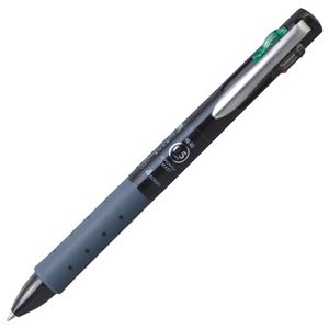 （まとめ） トンボ鉛筆 4色油性ボールペン リポータースマート4 0.5mm （軸色 ブラック） BC-FRLE12 1本 【×15セット】 - 拡大画像