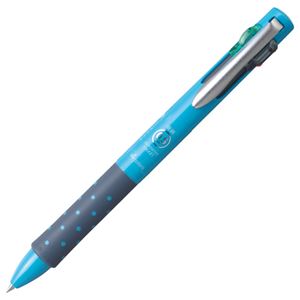 （まとめ） トンボ鉛筆 4色油性ボールペン リポータースマート4 0.5mm （軸色 ライトブルー） BC-FRLE42 1本 【×15セット】 - 拡大画像