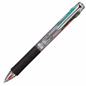 （まとめ） トンボ鉛筆 4色油性ボールペン リポータースマート4 0.7mm （軸色 透明） BC-FRL20 1本 【×15セット】 - 拡大画像