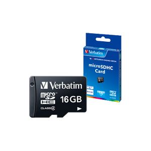 （まとめ） バーベイタム microSDHCカード 16GB Class4 MHCN16GYVZ1 1枚 【×2セット】 - 拡大画像